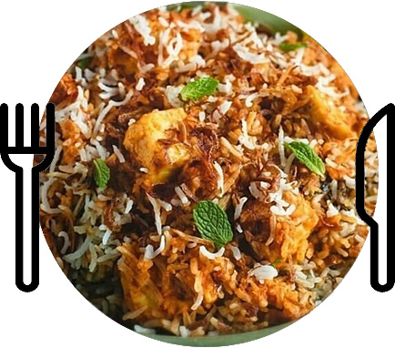 Paneer Makhani Dum Biriyani